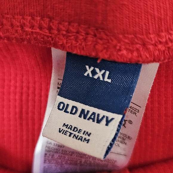 Old Navy Women's Red Thermal Waffle Weave Pajama Pants XXL Loungewear PJs Winter - Picture 4 of 6